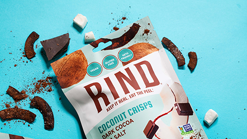 Rind dark cocoa sea salt coconut crisps