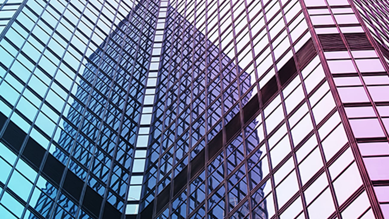 Two modern office buildings.