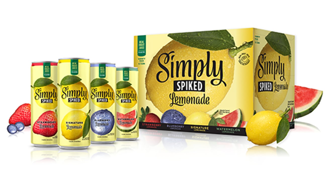 simply spiked lemonade beverages