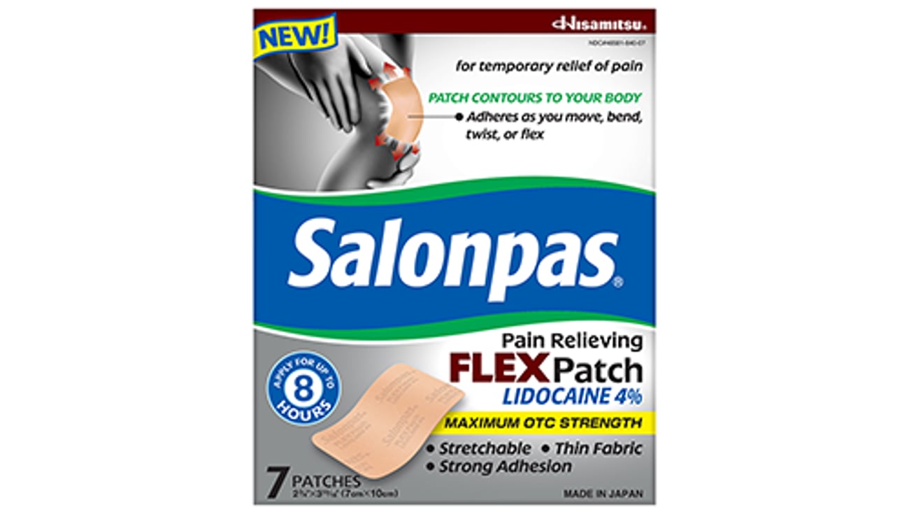 Salonpas Pain Relieving Flex Patch Lidocaine 4%