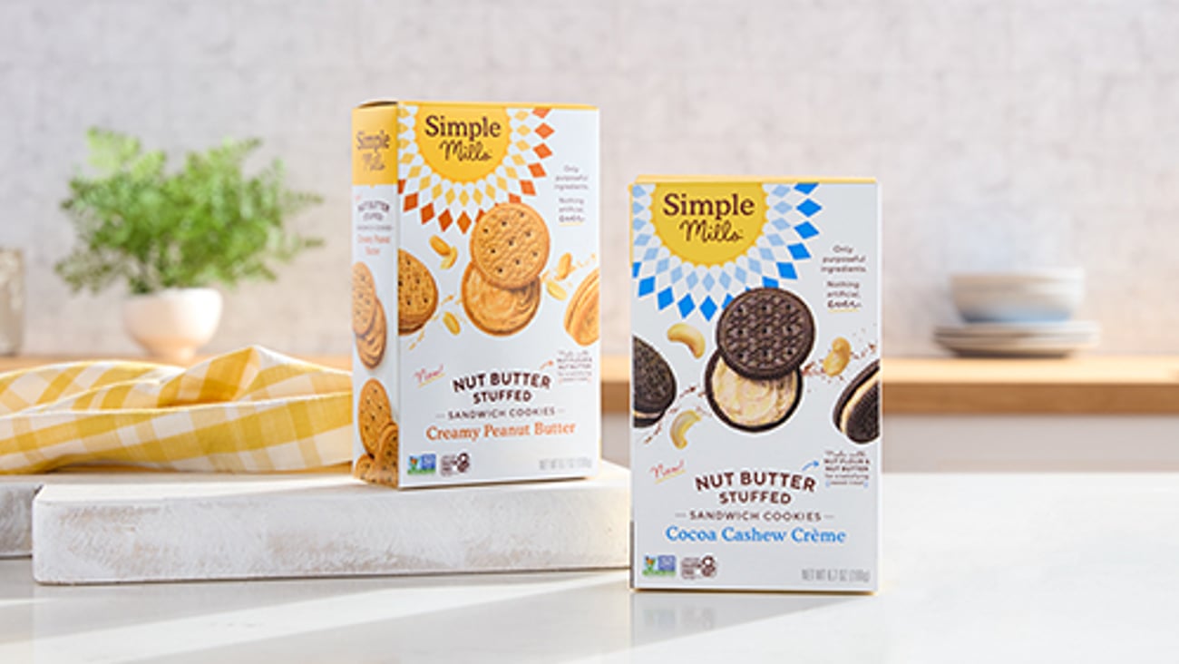 Simple Mills Nut Butter Stuffed Sandwich Cookies