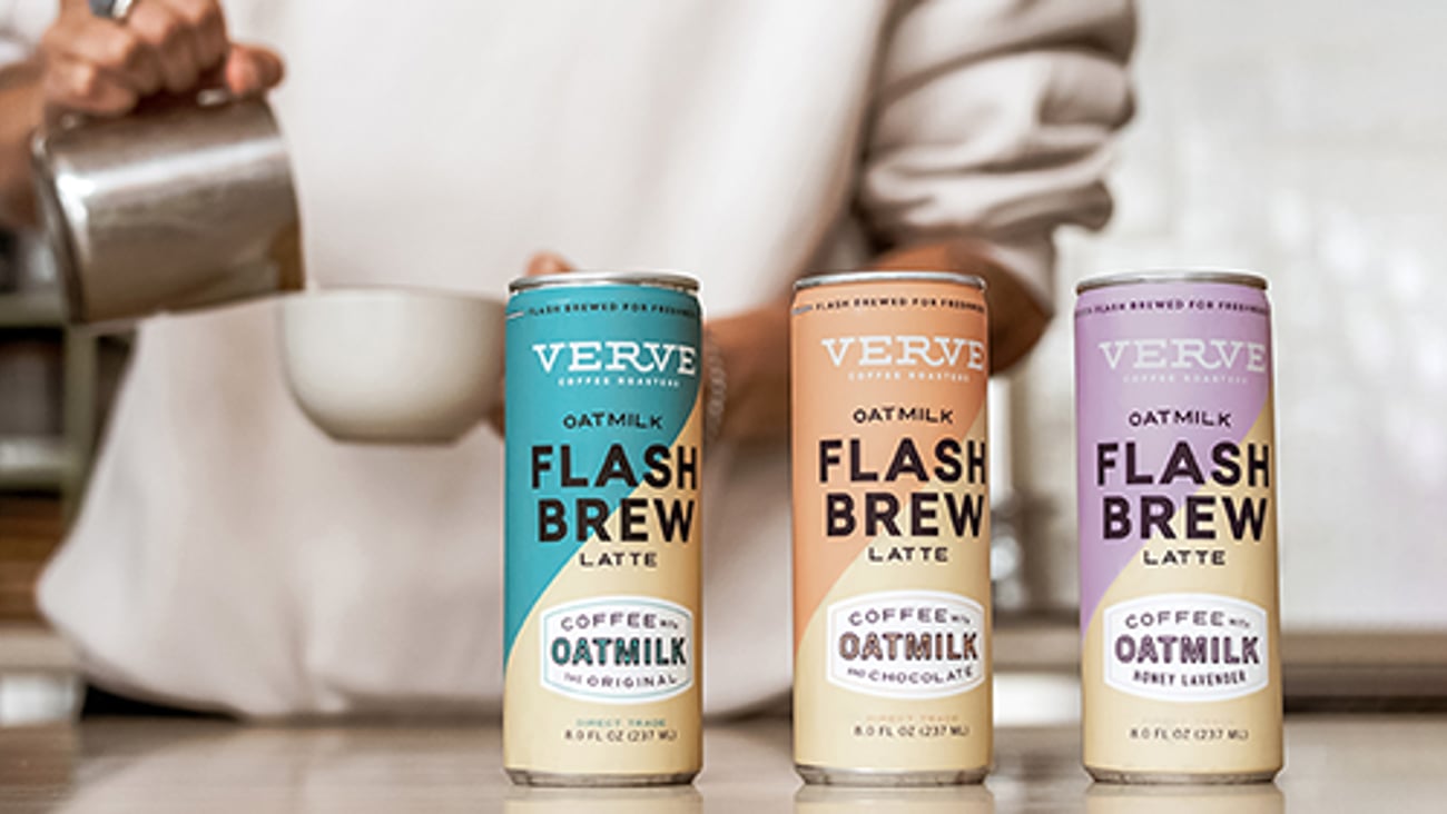 Verve Coffee Roasters Flash Brew Oatmilk Lattes 