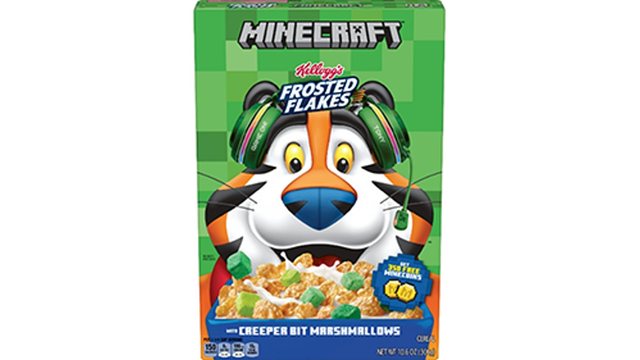 Kellogg’s Frosted Flakes Minecraft cereal