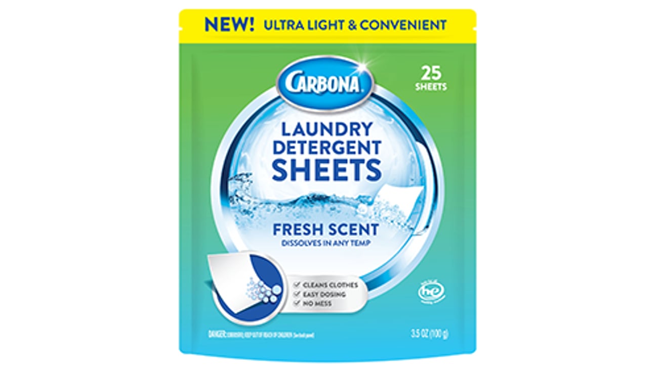 carbona laundry detergent sheets