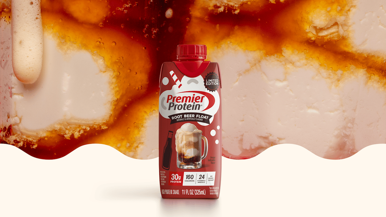 premier protein root beer float