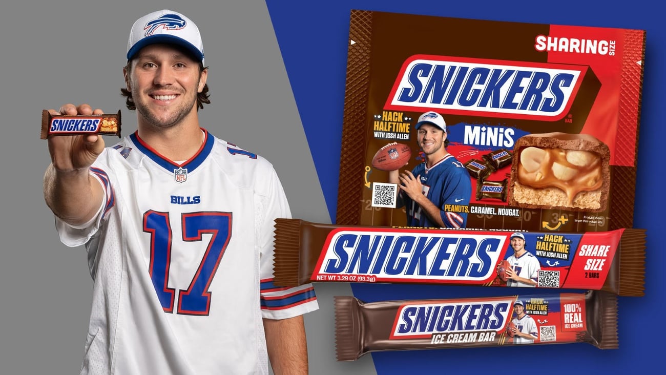 snickers x josh allen
