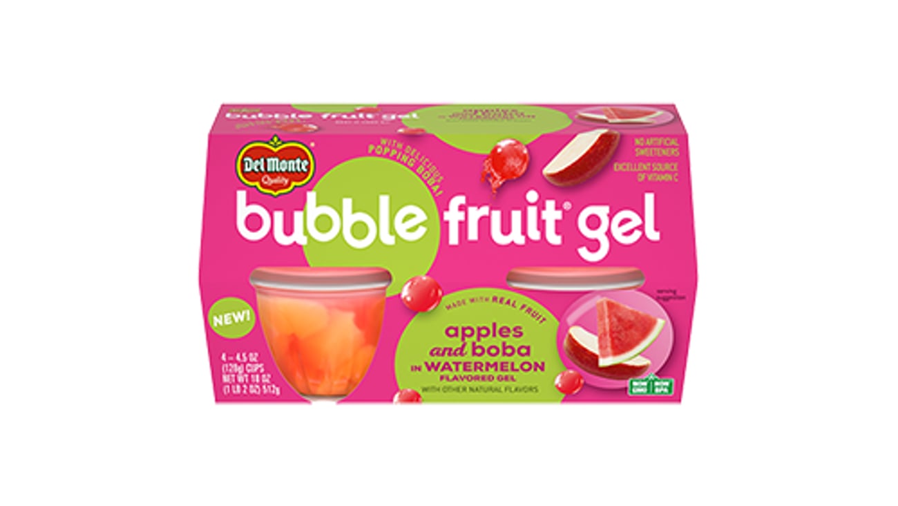 del monte Bubble Fruit Gel Cups 