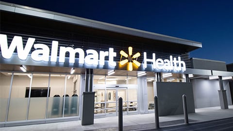 Walmart Health exterior.