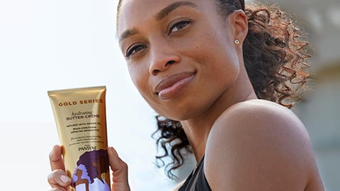 Allyson Felix smiling for the camera