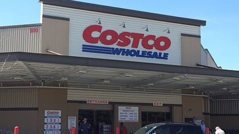 a car parked in front of a store