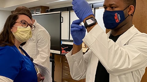 Students at the University of Mississippi School of Pharmacy