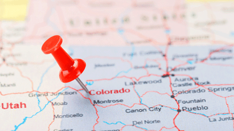 Colorado state map