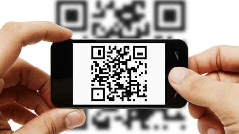 QR code on phone