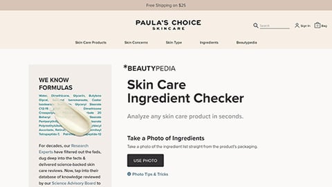 Paula’s Choice Beautypedia Skin Care Ingredient Checker teaser