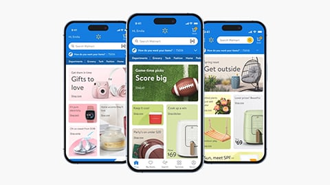 Walmart redesign, app, website