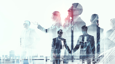 abstract business deal guys shaking hands