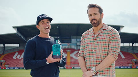 stok cold brew x wreham x Ryan Reynolds and Rob McElhenney