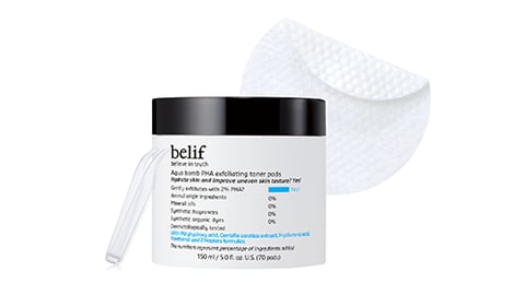 Belif Aqua Bomb PHA Exfoliating Toner Pads