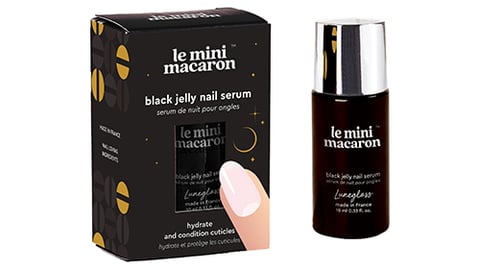 Le Mini Macaron Lunegloss Black Jelly Nail Serum