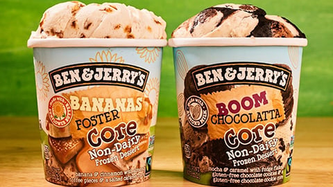 Ben & Jerry’s non-dairy Boom Chocolatta and Bananas Foster