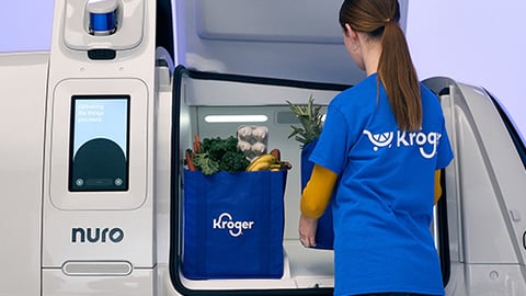 Kroger Nuro Delivery Vehicle