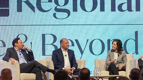 NACDS President & CEO Steven C. Anderson, FASAE, CAE, IOM; NACDS Vice Chair Brian Nightengale, president of Good Neighbor Pharmacy; and NACDS Chair Colleen Lindholz, president of Kroger Health, The Kroger Co.