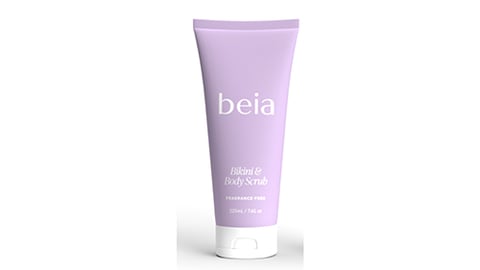 beia bikini and body scrub