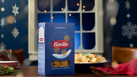 barilla snowfall pasta