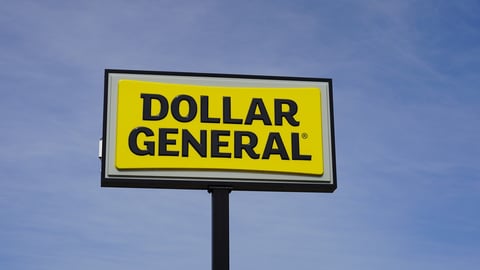 New Lisbon, Wisconsin USA - May 15th, 2023: Dollar General sign outside during a sunny day. ; Shutterstock ID 2303558179