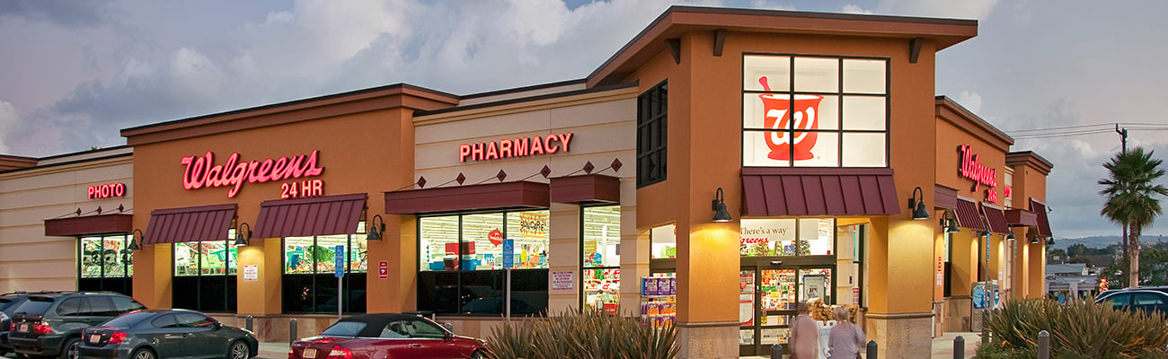 a store front at day