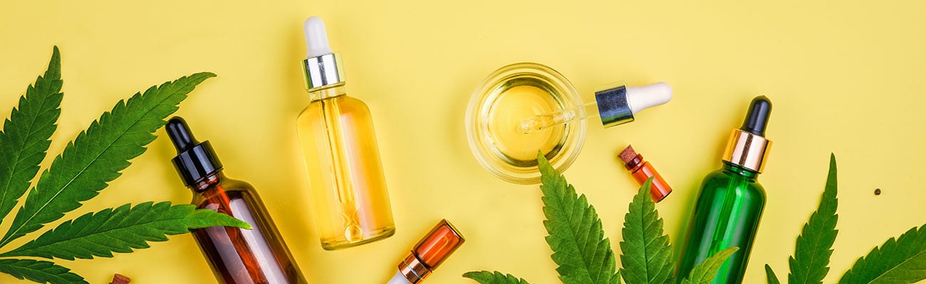 CBD bottles