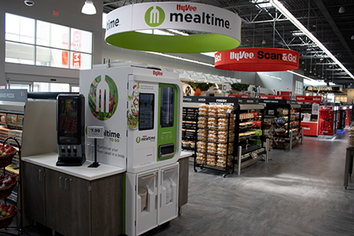 a truck on display in a store