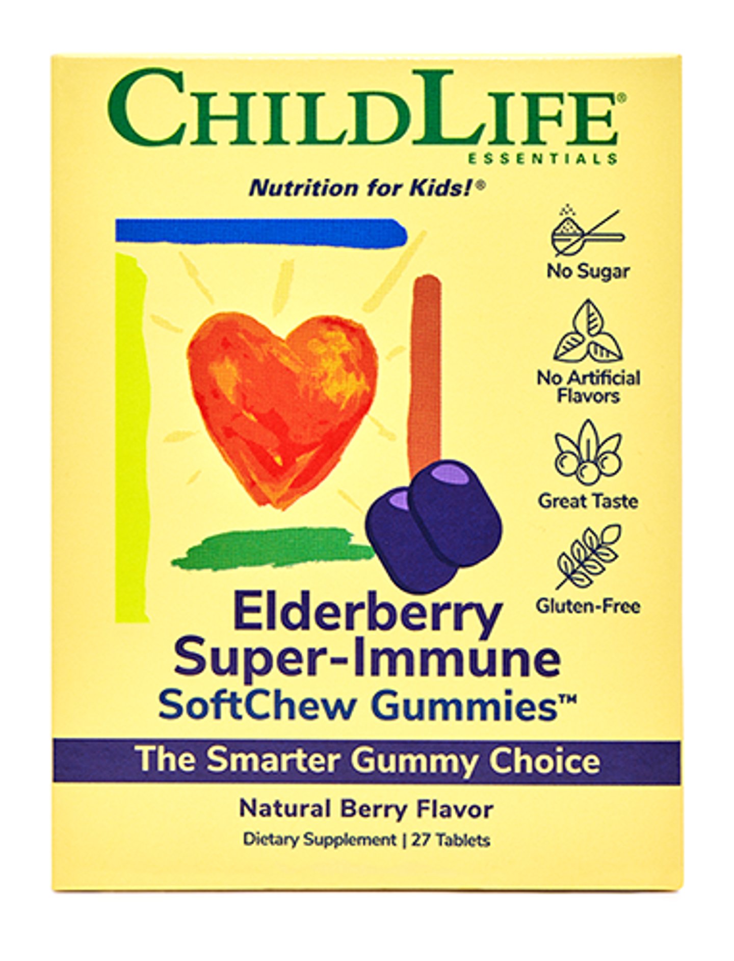 ChildLife Essentials Elderberry Super-Immune SoftChew Gummies