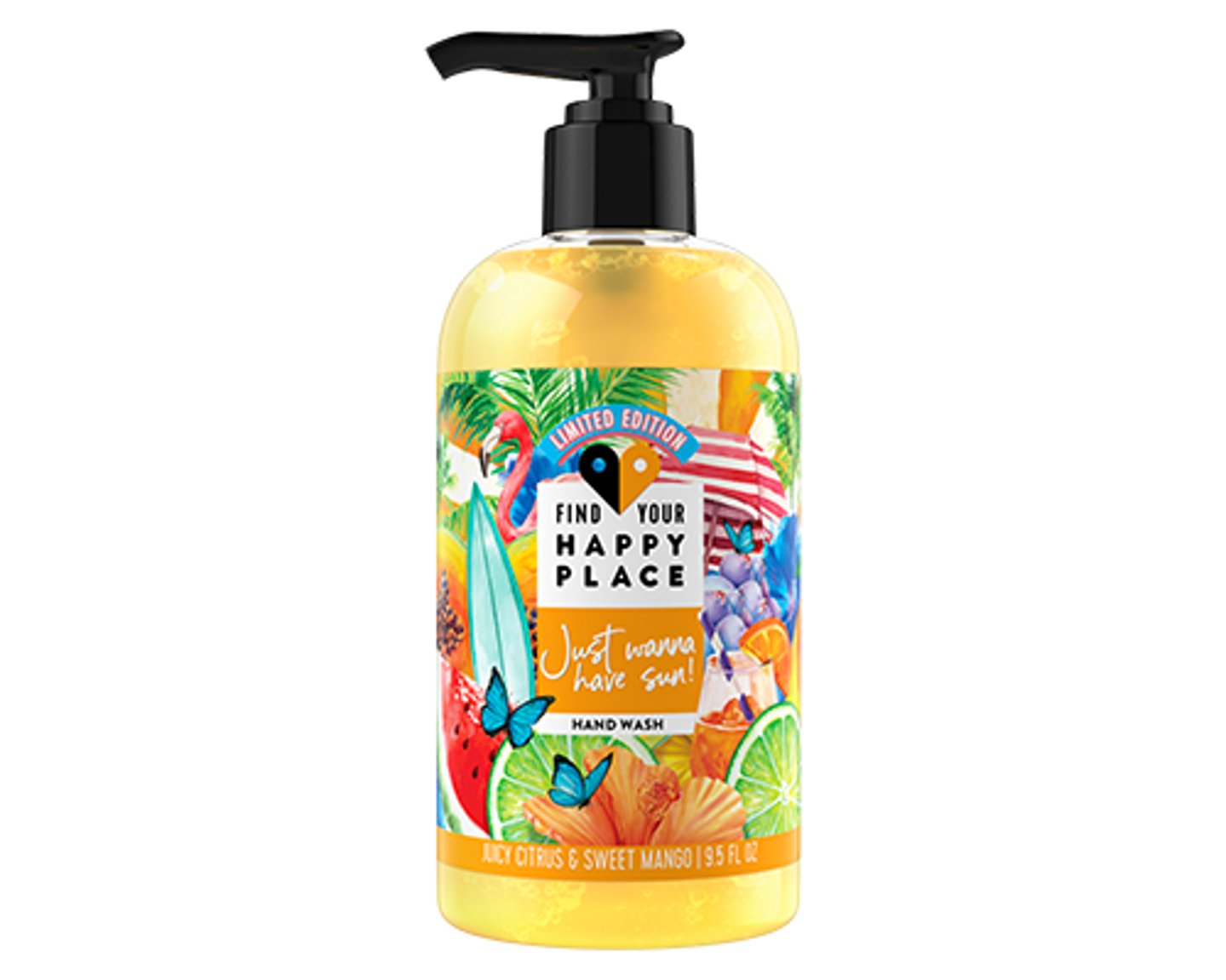 find your happy place just wanna have sun gel hand wash