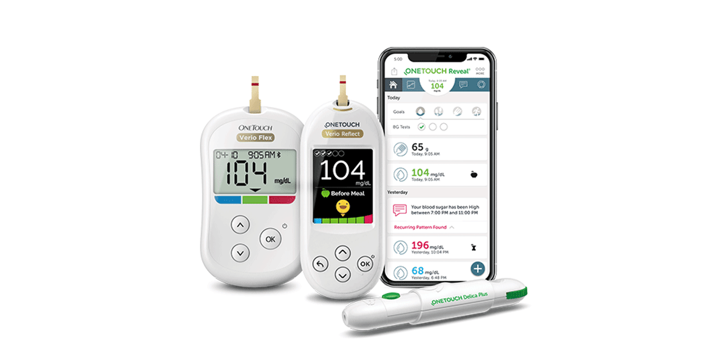 LifeScan blood glucose monitors