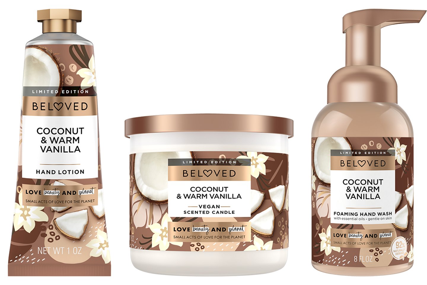 Beloved by Love Beauty and Planet — coconut and warm vanilla