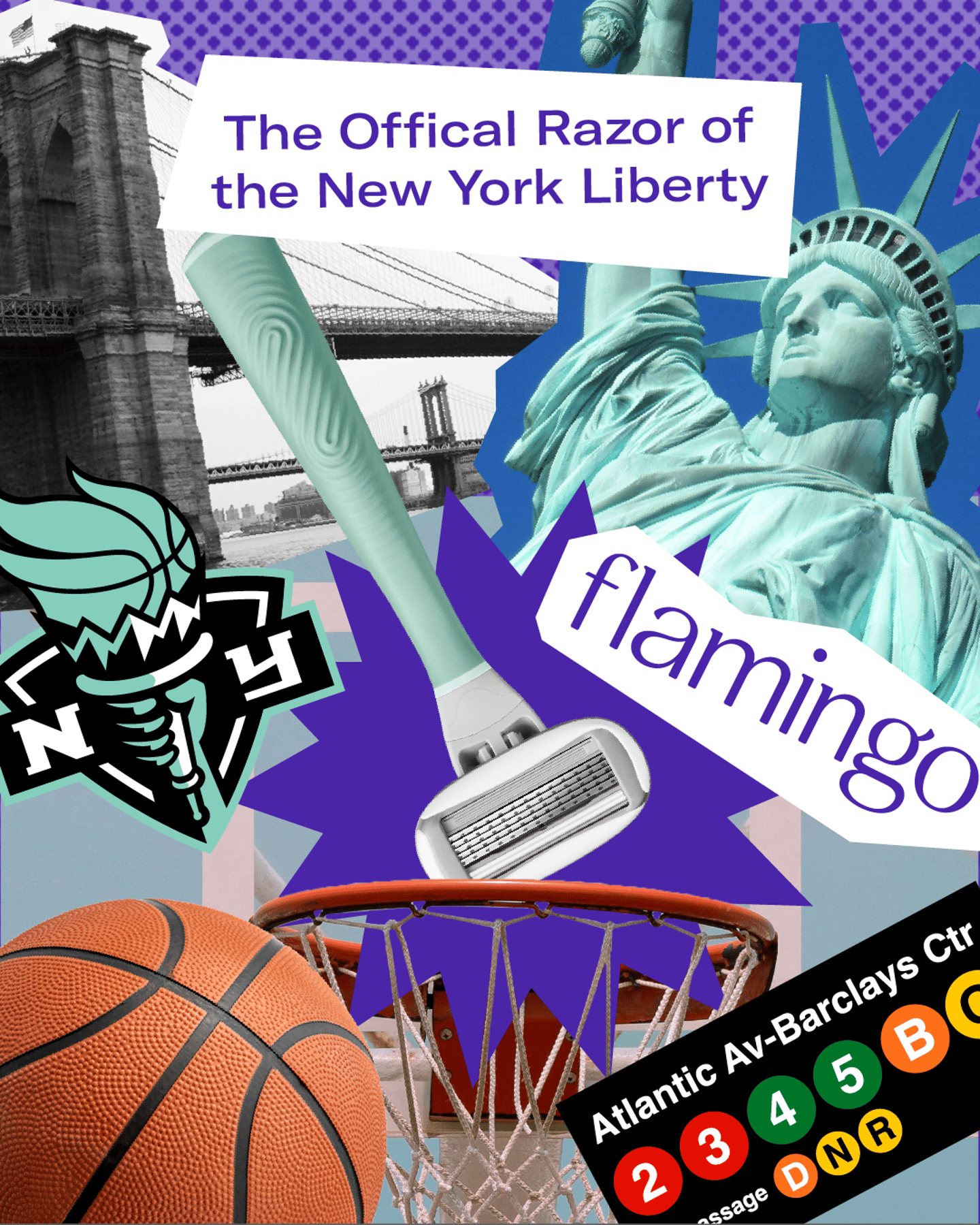 flamingo x new york liberty