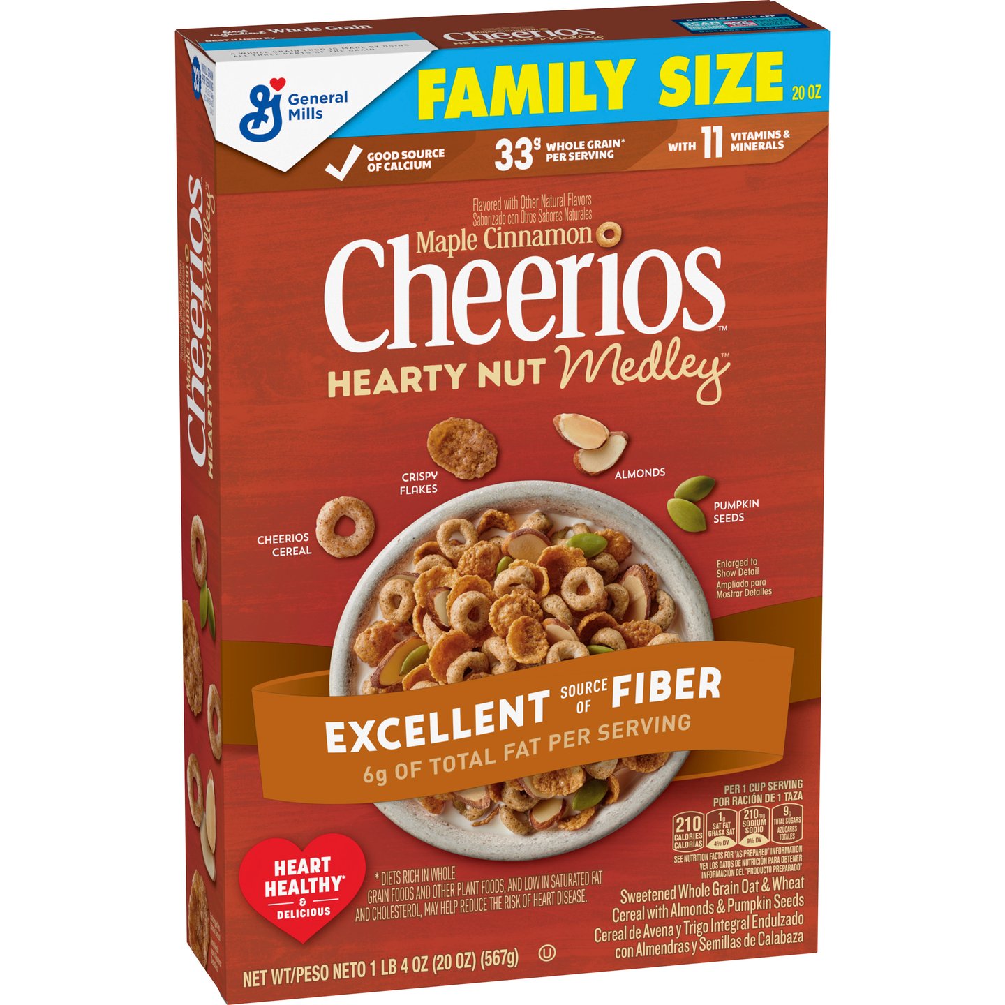 Maple Cinnamon Cheerios Hearty Nut Medley