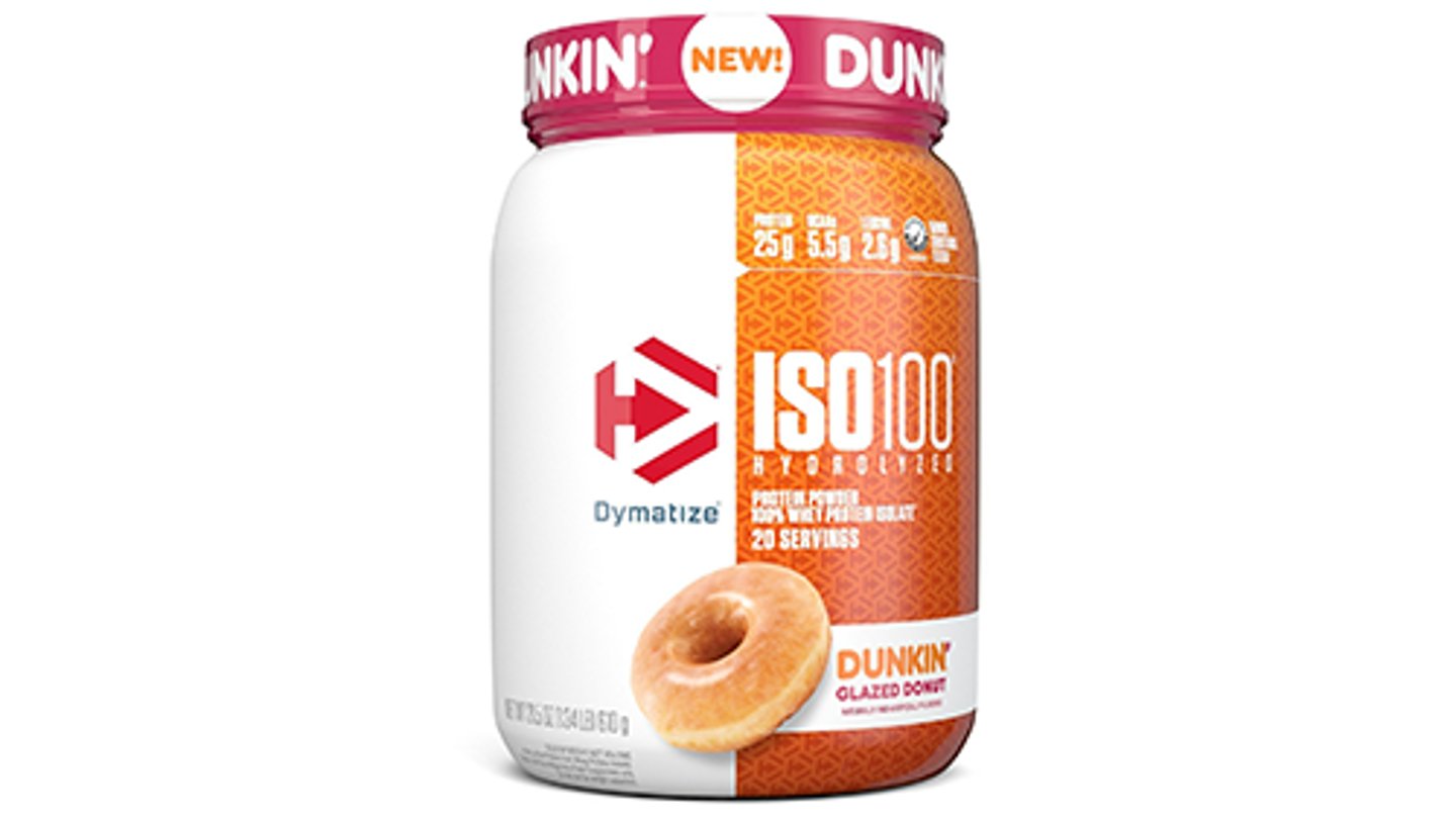 Dymatize ISO100 in Dunkin’ Glazed Donut