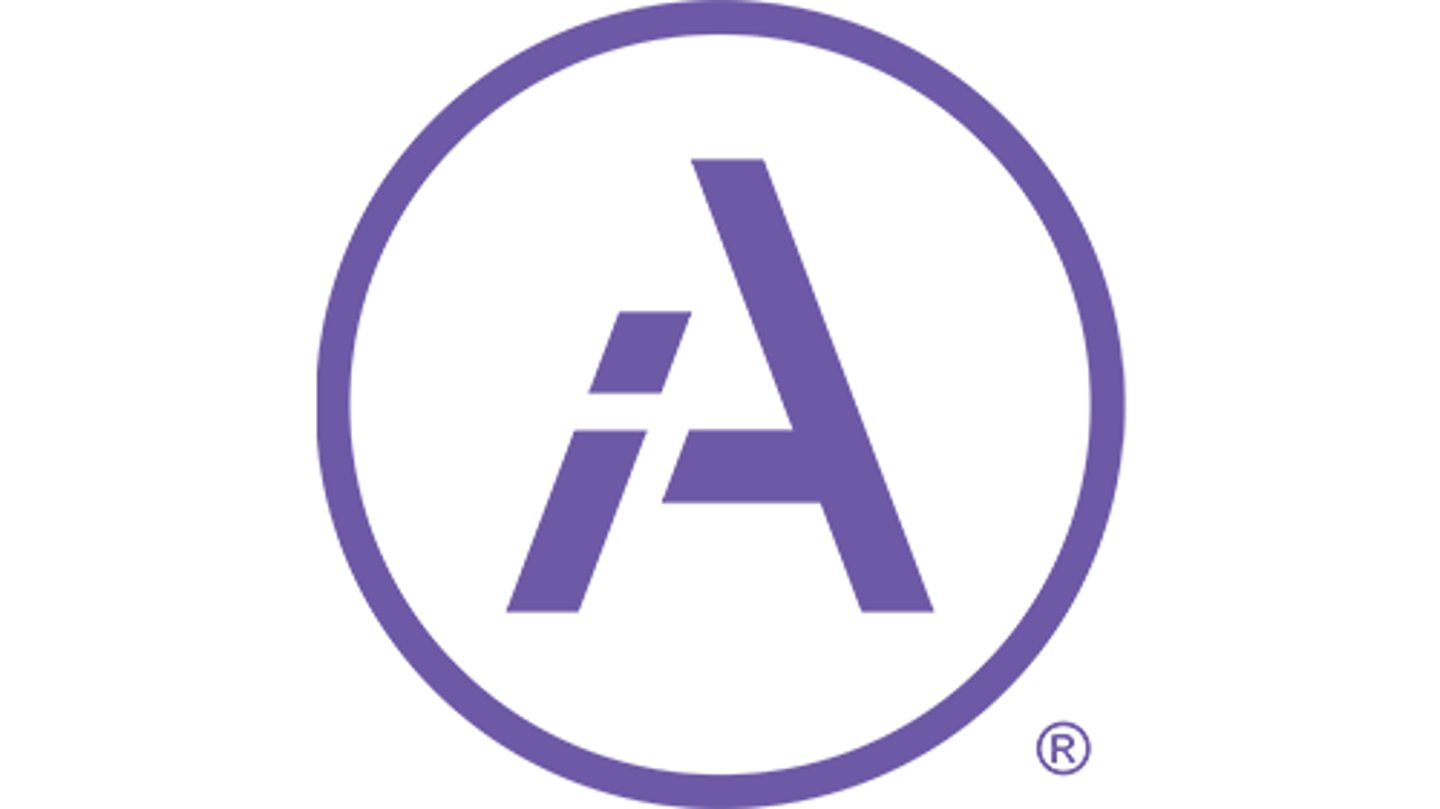 iA purple and white logo