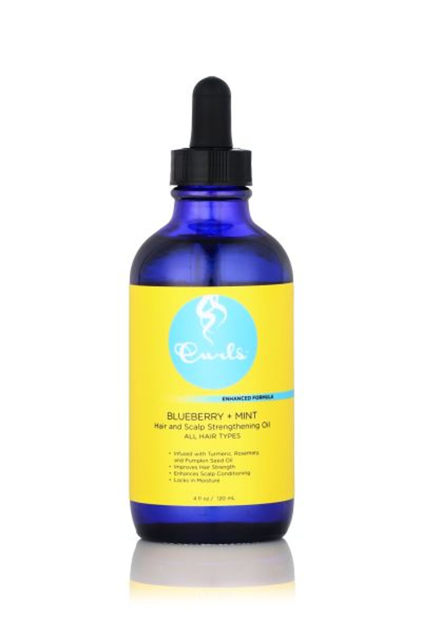 curls blueberry mint hair and scalp strengthening oil 