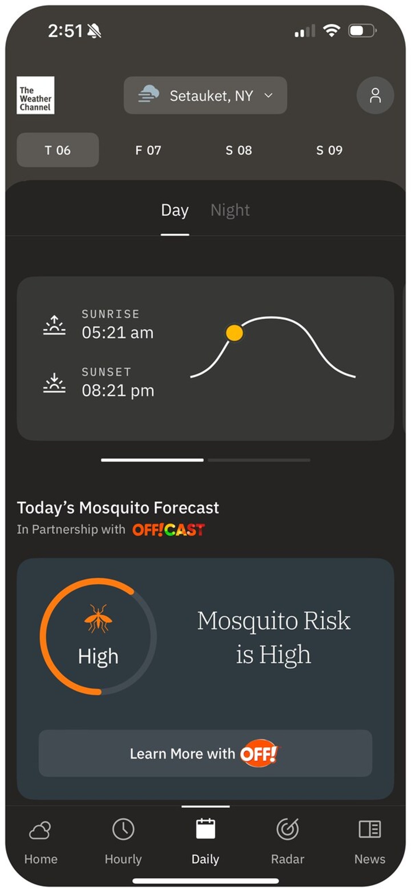 mosquito forecast