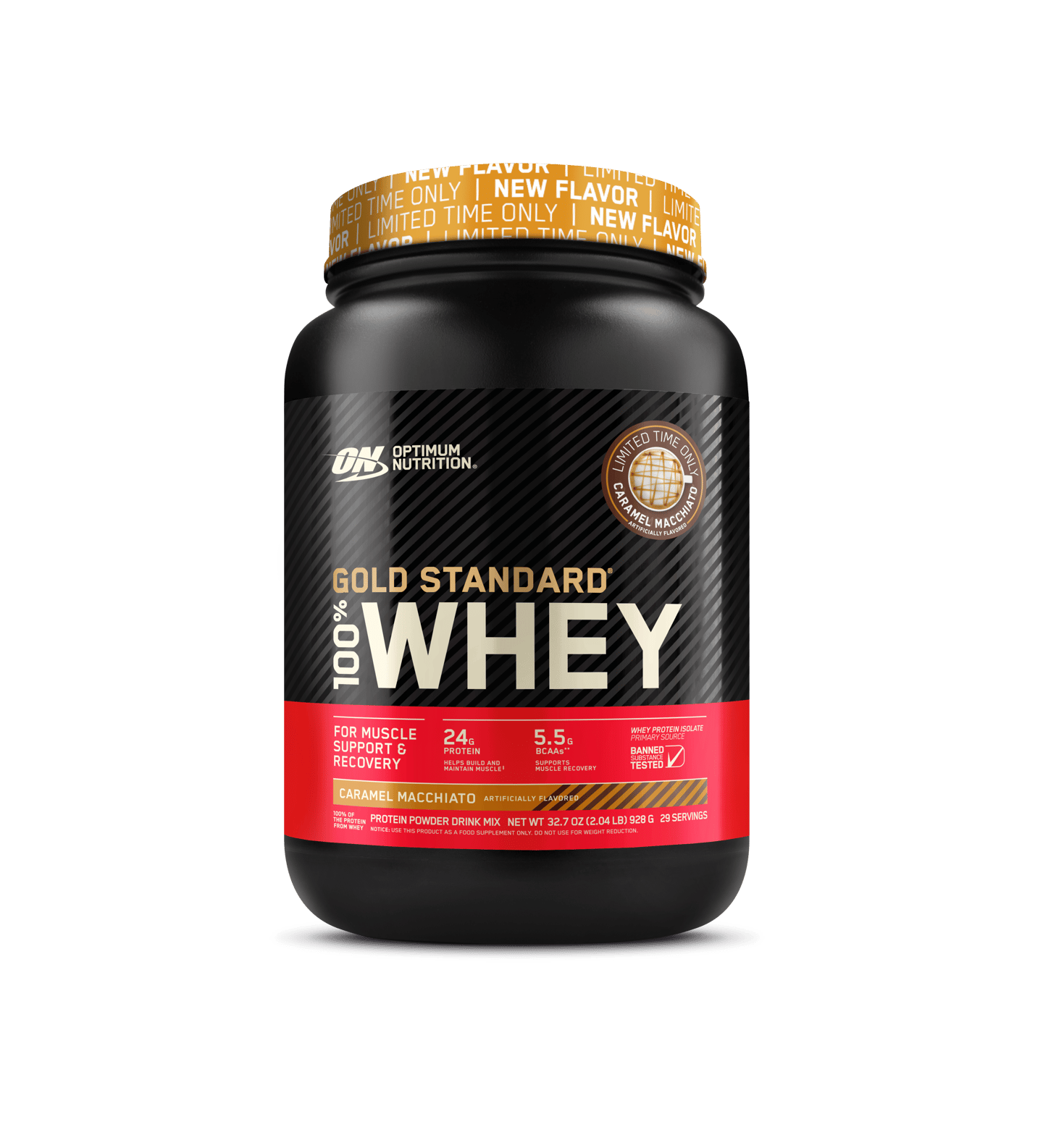 Gold Standard 100% Whey Protein Powder in Caramel Macchiato