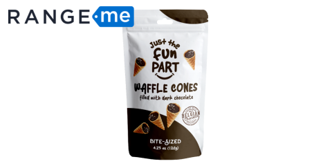 Just the Fun Part Waffle Cones with Dark Chocolate