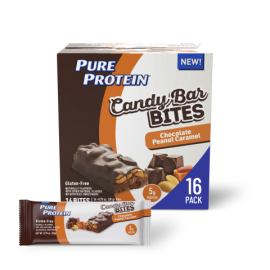 pure protein candy bar bites chocolate peanut caramel