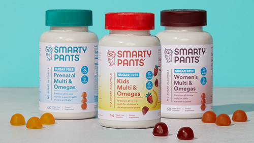 SmartyPants Vitamins Sugar Free Multi & Omega gummies 