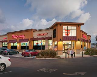 Walgreens storefront.