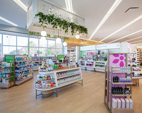 a store filled with lots of counter space