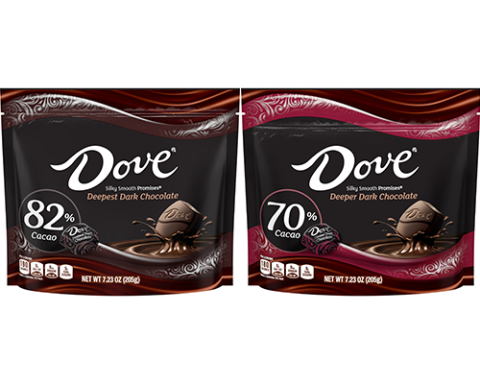 DOVE PROMISES Deeper Dark Chocolate 70% Cacao