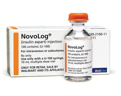 Walmart launches private-brand analog insulin ReliOn NovoLog | Drug ...